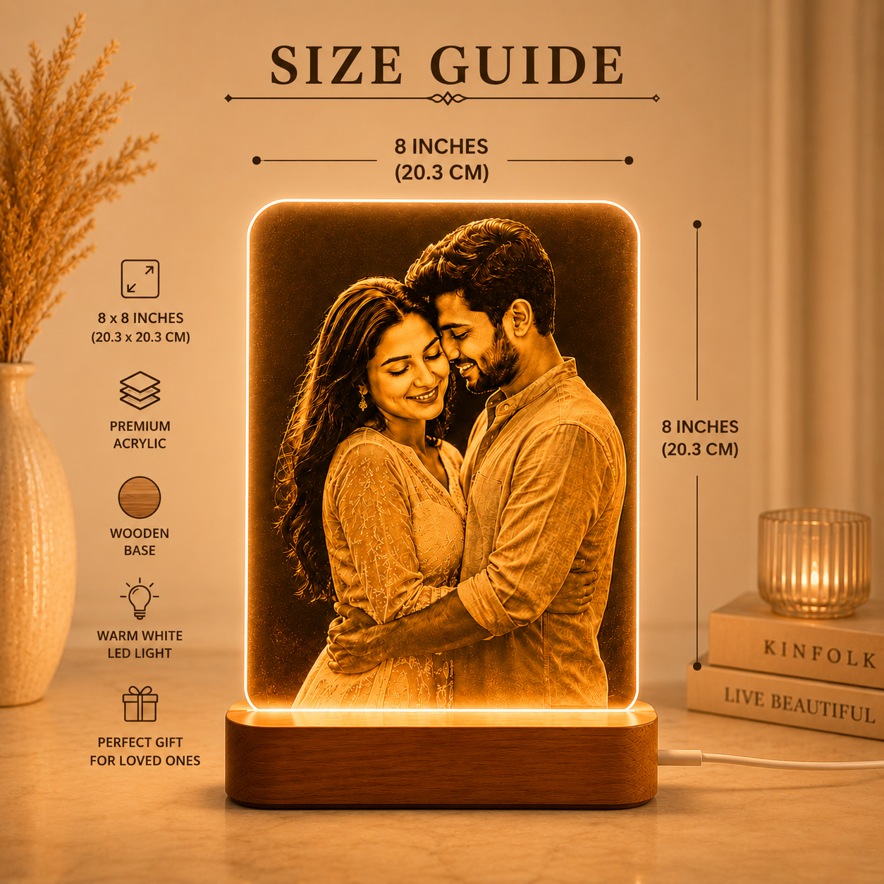 Personalized LED Photo Lamp – Light Up Your Memories