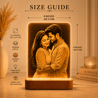 Personalized LED Photo Lamp – Light Up Your Memories