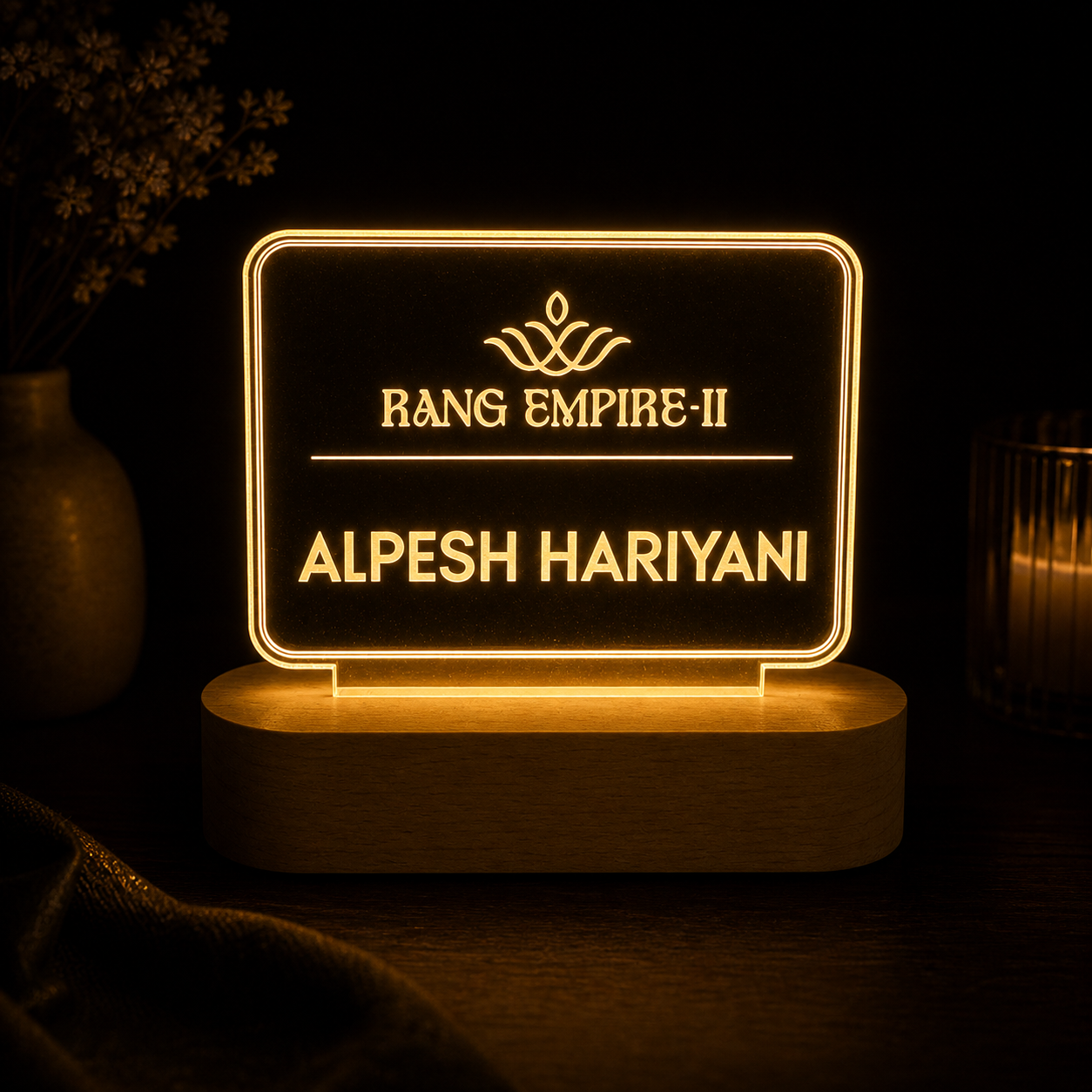 Personalized LED Name Lamp | Custom Acrylic Name Light