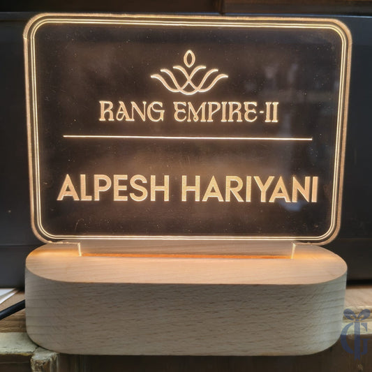 Personalized Acrylic Name Plate