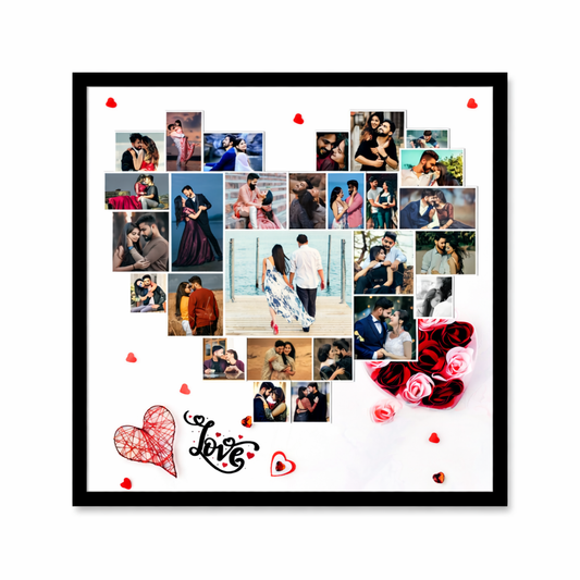 Together Forever Personalized Collage Frame – 12x12 Inches | Romantic Gift