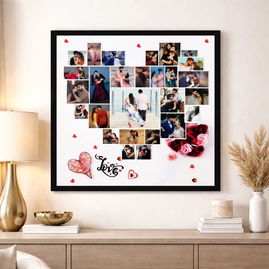 Together Forever Personalized Collage Frame – 12x12 Inches | Romantic Gift