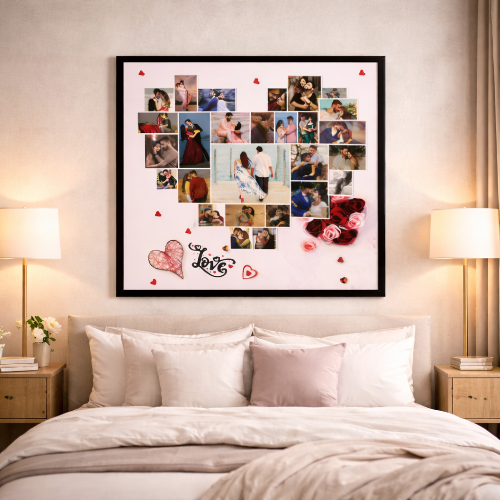 Together Forever Personalized Collage Frame – 12x12 Inches | Romantic Gift