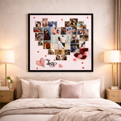 Together Forever Personalized Collage Frame – 12x12 Inches | Romantic Gift